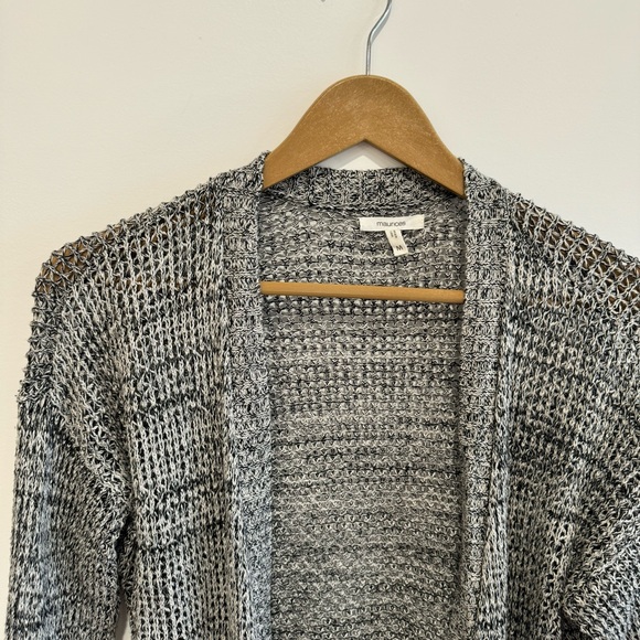 Maurices - Long Sleeved Knit Cardigan Gray and Black - Picture 3 of 5